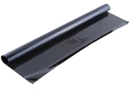 MUCKLILY 6m Schwarze Fensterfolie Blickdicht für Auto Splitterschutzfolie für Fensterglas Uv-schutzfolie Tönungsfolie Reflektiert Sonnenwärme Schützt Innenausstattung Verhindert