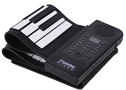 SUNGOOYUE Rolling Piano Elettronico, 61 Chiavi Portatile Rolling Silicone Flexible Electronic Digital Music Piano Nuovo