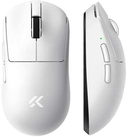 MCHOSE A7V2 Pro Souris Gaming sans Fil Esport, Légère 59 g, Souris Gaming | 26000 DPI, PAW3395, TOPSPEED 8K Polling Rate, Filaire USB-C / 2,4 G/sans Fil, Autonomie 130H, Compatible PC/Mac, Noir