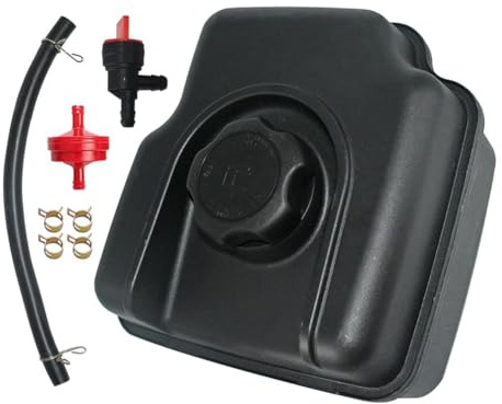 Homeponnew Kit de tanque de combustible para soplador de nieve de repuesto para modelos de motor inferior 694260, 698110, 697779, 699885, 121003, 110432, montaje de plástico de 8 piezas con válvula de