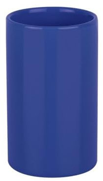 Spirella Zahnputzbecher Zahnbürstenhalter Keramik Tube 7x11,5 cm Blau, Blue