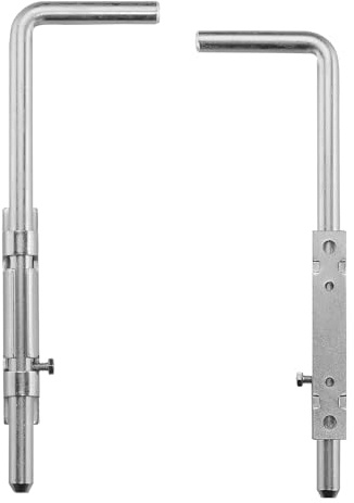 SOTECH 2 Stück Garten-Torriegel 320 mm Stahl verzinkt Ø 16 mm | Robuste Sicherheit für Ihr Gartentor Torfeststeller Gartentorfeststeller Riegelverschluß