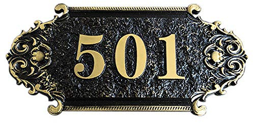 Vintage Door Numbers Plaque Personalised Door Sign Plate Customized House Number Sign Plate Acrylic Room Number Plaque For Home Family Hotel Flat Garden Mailbox Office Dormitory 1-13Numbers