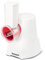 Techwood Découpe Electrique Tout 4 en 1 Râper Emincer Gratter Légumes Fruits Fromage/Sorbetière 150W-TRIC-1440, Blanc, Acier Inoxydable