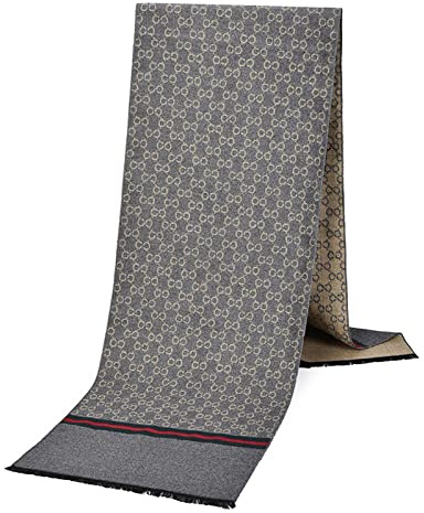 DREYOLIFE Mens Super Soft Classic Cashmere Feel Winter Scarf