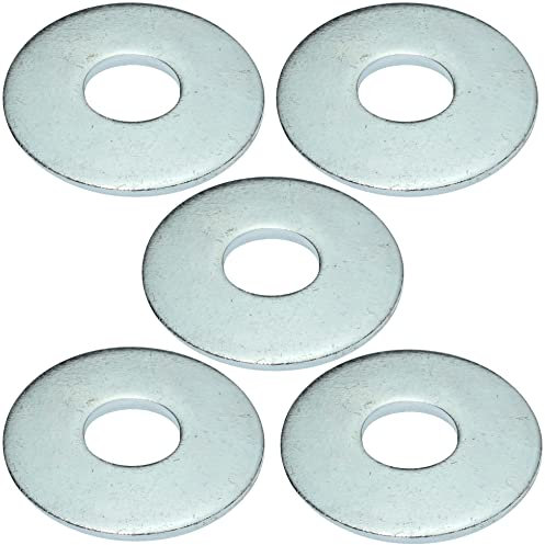 AERZETIX - C49715 - Lot de 5 Rondelles plates larges - M12/Ø37mm - en acier zingué - DIN 9021-140HV- pour fixations métal sur métal ou bois sur métal