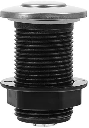 UPKOCH Interruttore Aria Per Scarico Immondizia Pulsante in Acciaio Inossidabile Abs Installazione Facile Design Flessibile Per Accessori Lavello Vasca Da Bagno