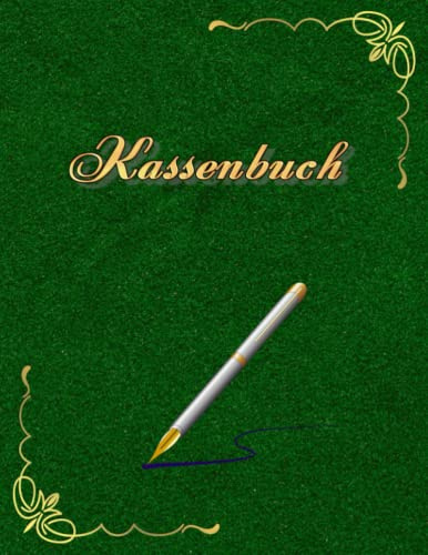 Kassenbuch Friseursalon Kleinunternehmer Mobiler Friseur Hausbesuche Barbier Budgetplaner mit Tabellen Einnahmen Ausgaben Kontoübersicht ... Finanzplaner Geschenkidee Grün 01