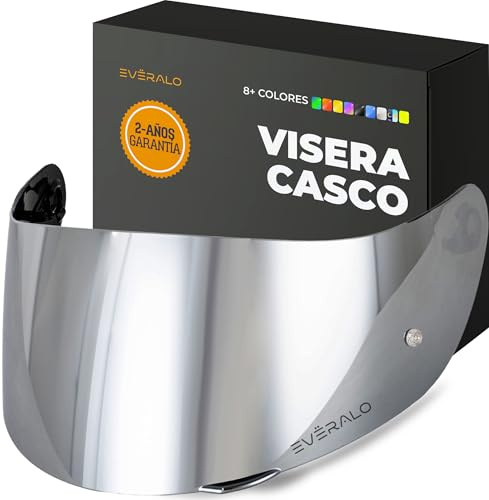 Everalo Helm Visier für AGV K1 - K1s - K3sv - K5 - K5s - GT2 | Kompatibel auch mit S4sv - Horizon - Skyline - Strada - Stealth sv - Compact, Ersatzscheibe