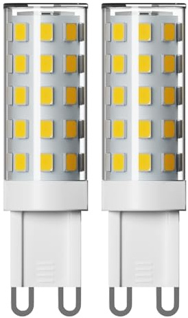 ledscom.de 2x G9 LED Leuchtmittel, warmweiß (2800 K), 3,5 W, 485lm, 3-Stufen-Dimmer