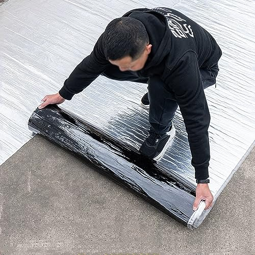 Wasserdichtes Klebeband Bitumenband Selbstklebend mit Aluminiumfolie,Dichtungsband,Dach Reparaturband,für Dachleckage,Oberflächenriss,Fensterbankspalt,Rohrbruch,Anpassbar (1x6m)