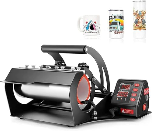 Presse a Chaud Pro Tumbler Mug Presse à Chaleur Machine 10-30 oz, Tasses Droites DIY Mug Cup Transfert de Chaleur, 11oz-32oz Sublimation Skinny Tumbler Mugs Transfert de Chaleur Presser Tasse à Café D