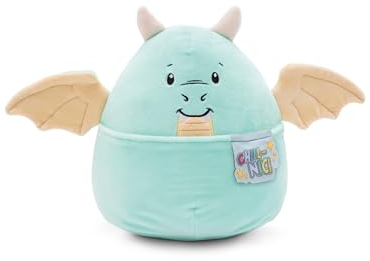 NICI Kuscheltier Chill-NICI Drache 20cm I Flauschiger Plüschtier Drache mit Flügelchen für Mädchen, Jungen & Babys I Knuddeliges Stofftier – 49882
