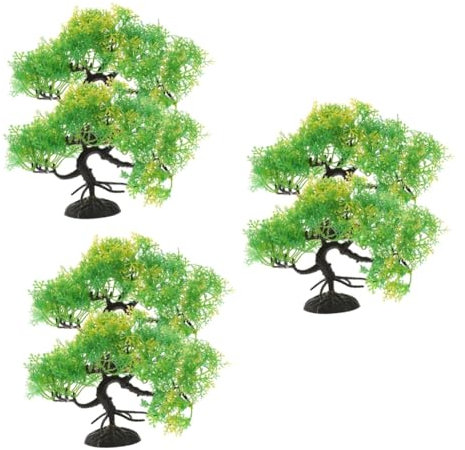 Happyyami 6 STK Aquarienlandschaft kunstpflanze Artificial Tree gefälschte Pflanzendekoration Künstliche Pflanzen für Aquarien Anlage Ornament Aquarium-Dekoration Dekorationen für Aquarien