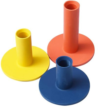 Ronyme 3-teiliges Golf-Tee aus Gummi, Park-Tee, Verschiedene Höhen, elastische Golf-Übungs-Tees, Golfballhalter für die Driving Range