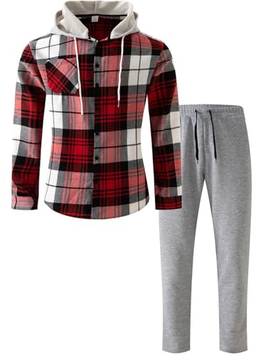 Generico Tuta Uomo Completa Maglioni Lana Invernali Felpa Oversize Tinta Unita Oversized Giacca Impermeabile Bambino Felpe Da Lavoro Cotone