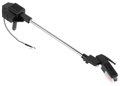 Vintage Grammophonarm für Plattenspieler und Phonographen Schwarz | Abs und Metall, Ersatz Tonarm mit Stylus, Klassisches Design für Einfache Montage