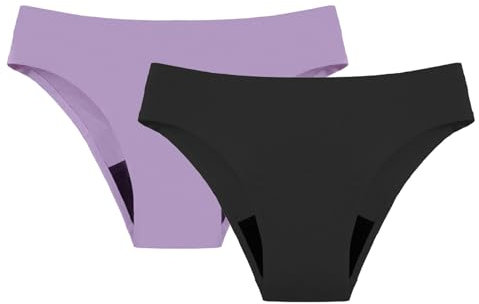 BlzzWo PeriodenunterschwäSche MäDchen Periode Bikinihose Damen Menstruation Unterhose Auslaufsichere Badeshorts Periode Bikini Bottoms Inkontinenz HöSchen Mittlere Taille Bikini Unterteil