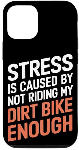 Le stress est causé par le fait de ne pas rouler assez sur ma moto tout-terrain Coque pour iPhone 12/12 Pro