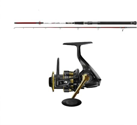 Pilk- und Meerescombo 2,10m / 2,40m / 2,70m Bootsrute + Salzwasserrolle Angelset zum Meeresangeln (2,10m / 150-400g)