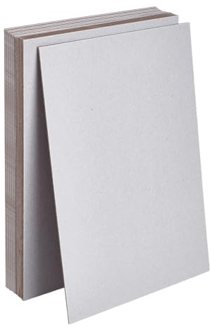 OLYCRAFT 20pcs Chipboard Sheets 21x29.5cm 40PT(Point) Medium Weight Paper Cardboard DIY Craft Bookboard Binders Board for Book Binding Cover Ablum Cover Box Card Making - 1mm Thick