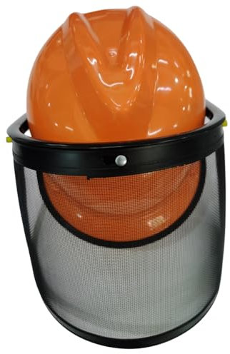 HiyyFloy Protector De Seguridad con Protector De Malla para Golpear Malas Hierbas, Casco Protector para Motosierra, Casco De Construcción, Casco Forestal con Protector para Protección De