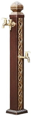 RYZQWE Fontana da Giardino in Stile Antico,Rubinetto Antigelo da Esterno Fontana con Fontana a Pavimento,Rubinetto Antigelo da Esterno,per Giardinaggio, Lavaggio Auto e irrigazione