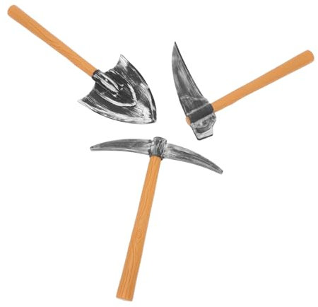HANABASS 3pièces Modèle De Pelle à Faucille Et Accessoires De Costume De GNOME pour Jeux De Rôle Carnaval Et Halloween Décoratif