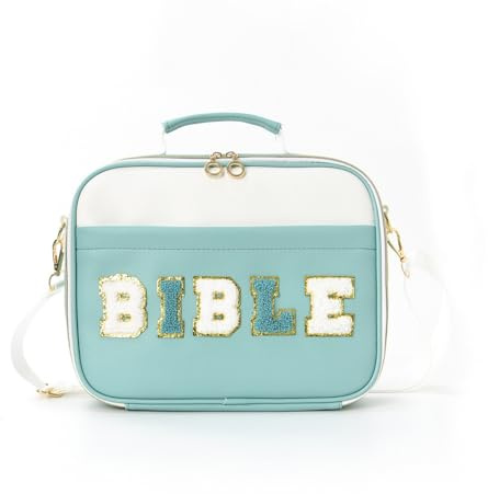 Hixingo Bibel Buchhülle Reißverschluss, Buchhülle Schutzhülle für Bücher aus Leder Buchschutz für Taschenbücher, Buchliebhaber, Lehrer, Freunde (31 * 5 * 23cm,Grün)
