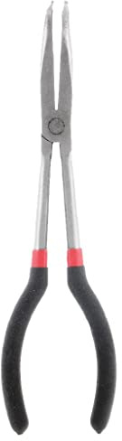 Pinze a becchi lunghi piegati, 28 cm, 90 gradi