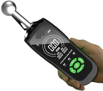 Testeur Humidité, Humidimètre numérique sans contact, détecteur de profondeur 5-40 mm, non invasif, for murs, bois de chauffage, cloisons sèches, béton