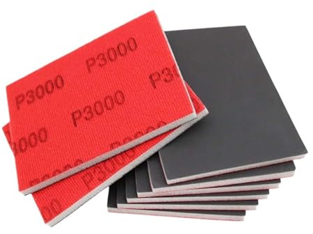 10 pezzi di blocchi abrasivi in ​​spugna, grana 180-3000, tamponi for lucidatura, sabbia for levigatura a umido e a secco Per Muro, Legno, Carrozzeria, Ferro, Plastica