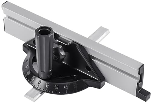 Miter Gauge for Table Saw Aluminum Alloy Portable Adjustable Table Saw Miter Gauge with Fence for Woodworking Accessories -