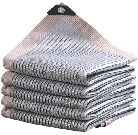 aluminet shade cloth Parasole in alluminio con tasso di ombra del 55%~99%, for piante grasse, da giardino, riflettente, for auto e rimessa per domestico dell'automobile della serra(Color 2,1.5x2m)