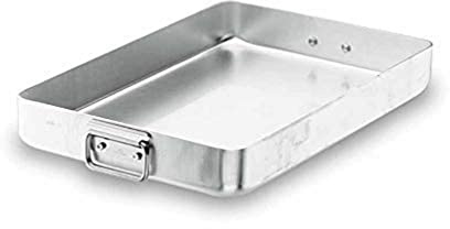 Lacor 20555A Plat à Rôtir 55 cm, Silver