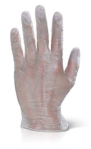 VINYL EXAMINATION GLOVES CLEAR XL
