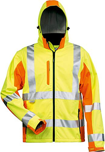 Elysee Warnschutz-Softshelljacke Adam Größe, 1 Stück, L, gelb/orange, 22735-L