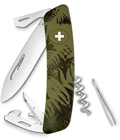 SWIZA Erwachsene C03 Silva 11 Funktionen Schweizer Messer, Grün, One Size, einheitsgröße
