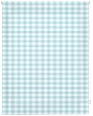 blindecor Vichy Rollo, Stoff, Türkis, 100 x 250 cm