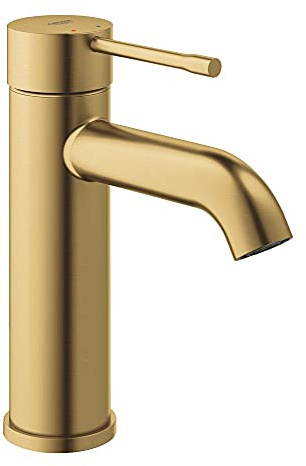 Grohe Essence New Einhebelmischer für Waschbecken, glatter Auslauf, 5,7 l, S – Brushed Cool Sunrise