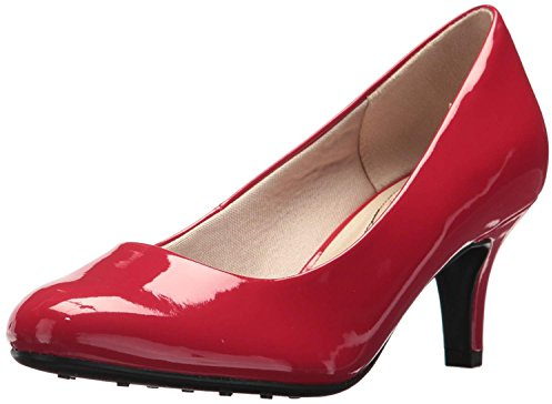 LifeStride Women's Parigi Dress Pump, Fire Red Lacquer, 8 UK