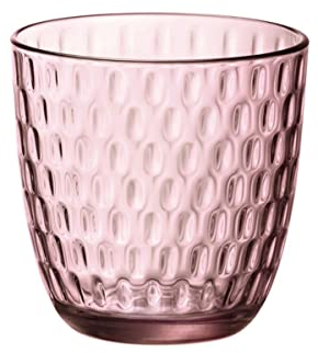Bormioli Rocco Slot - Juego de vasos (6 unidades), color rosa, 29 cl