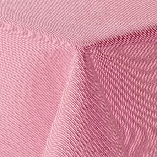 Tischdecke Leinen Optik Eckig 110x110 cm Rosa Hell Pink Rosa