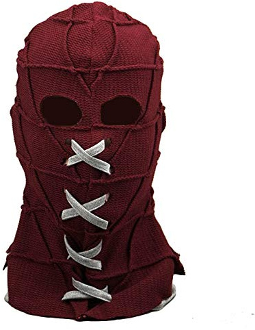 Shqncoh Maschera Cosplay Maglia Spaventoso Rosso Traspirante Testa Completa Cappuccio Accessori Puntelli Halloween