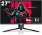 KOORUI 27 Zoll QHD Gaming Monitor 144 Hz, 1ms, DCI-P3 90% Farbumfangs, Adaptive Sync, (2560x1440, HDMI, DisplayPort) schwarz