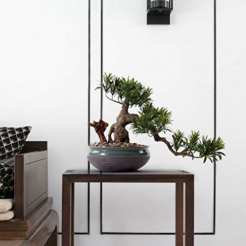 XXXXW Handmade Chinese Artificial Bonsai Artificial Cedar Jewelry, Hotel Office Corridor Artificial Green Plant, Porch Corner Art Soft Ornament Artificial Tree Artificial Plant Fake Plant