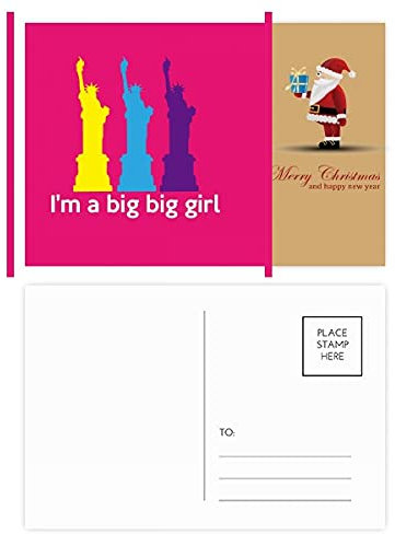 Englische klassische Emotionale Liedtexte für Frauen, Weihnachtsmann, Postkarten-Set, Dankeskarte, 20 Stück