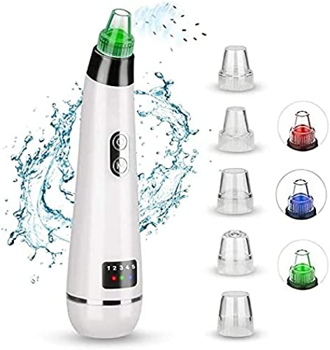Blackhead Remover USB Uppladdningsbar Dammsugare - Acne Comedon Extractor Tool Exfolieringsmaskin Borttagning Skönhet IPL-enhet Med 5 Justerbar Sugkraft Och 5 Ersättningssonder,3POUR3