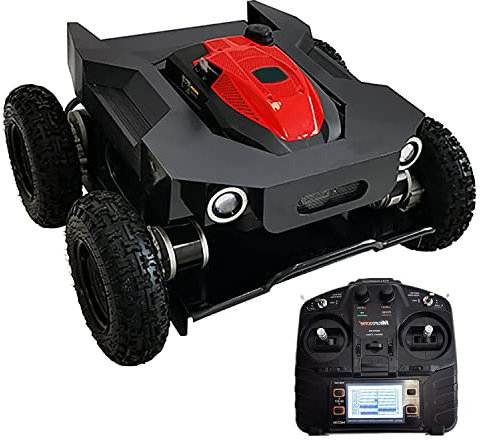 Tondeuse à gazon robotique automatique avec télécommande, tondeuse grimpant jusqu'à 30° d'inclinaison, verger d'équipement d'entretien de pelouse pour pelouses jusqu'à 5400 pieds carrés, tondeuse