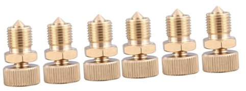 Uonlytech 6pcs High Pressure Air Pump Bleed Valve Kit Air Bleeder Screw Replacement Safety Parts for Fittings
